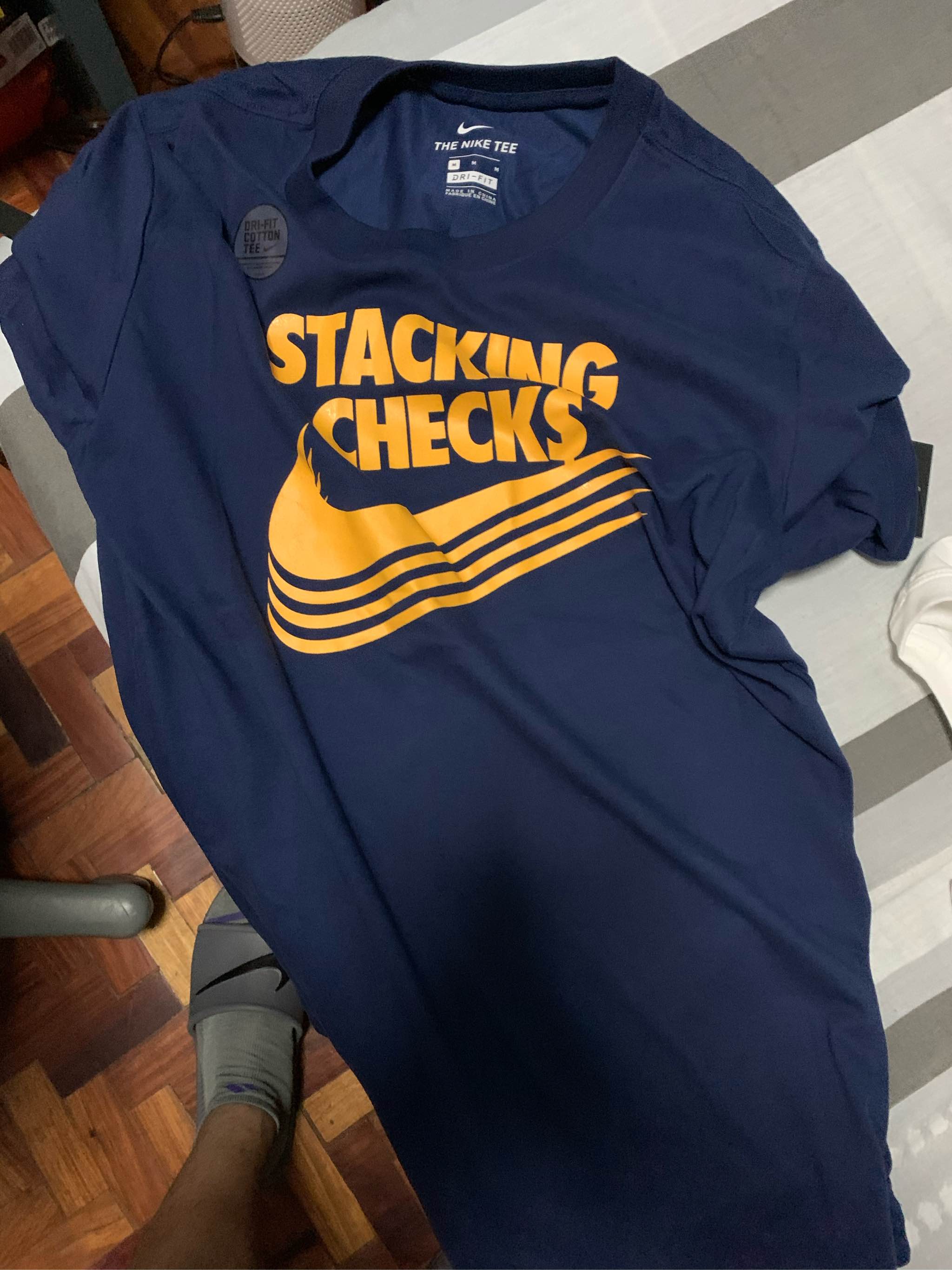 nike stacking checks shirt