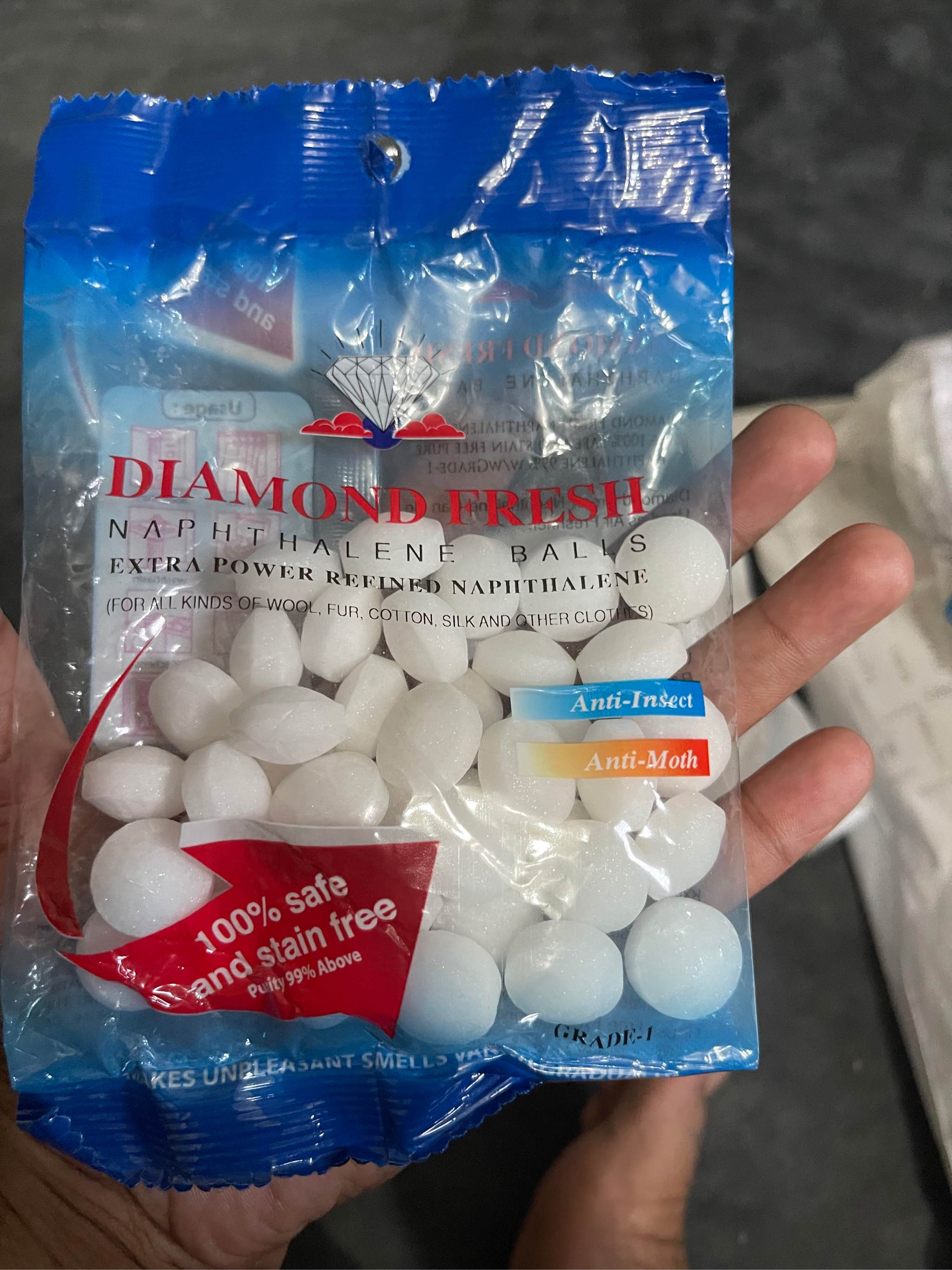 99% Pure White Refined Naphthalene Moth Balls for Closet - China
