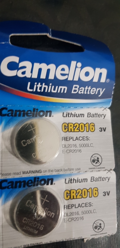 Camelion Batterie CR 2016: 5er-Blister Lithium-Knopfzellen Typ CR2016, 3  Volt, 75 mAh (Knopfzellen CR 2016)