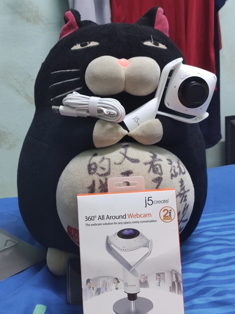 J5create 1080P HD Webcam With 360° Rotation - Plug & Play USB Camera For Zoom/Skype