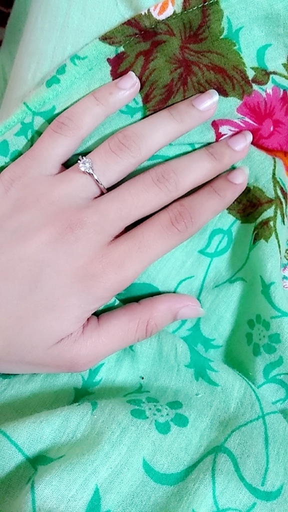 Beiver Classic Crystal CZ Stone Wedding Engagement Rings for Couples Rhodium Plated Adjustable Rings for Women Jewelry Rings
