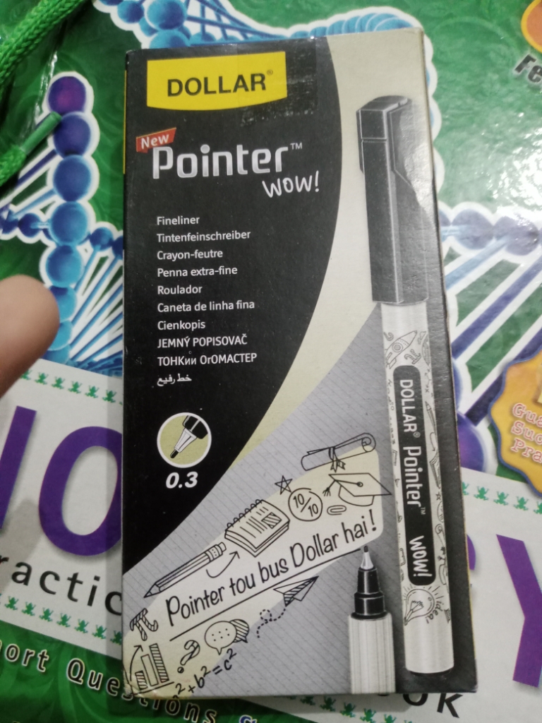 DOLLAR POINTER SOFTLINER FINELINER PENS -0.3mm, SET OF 5/10, 9 DIFFERENT  COLOURS