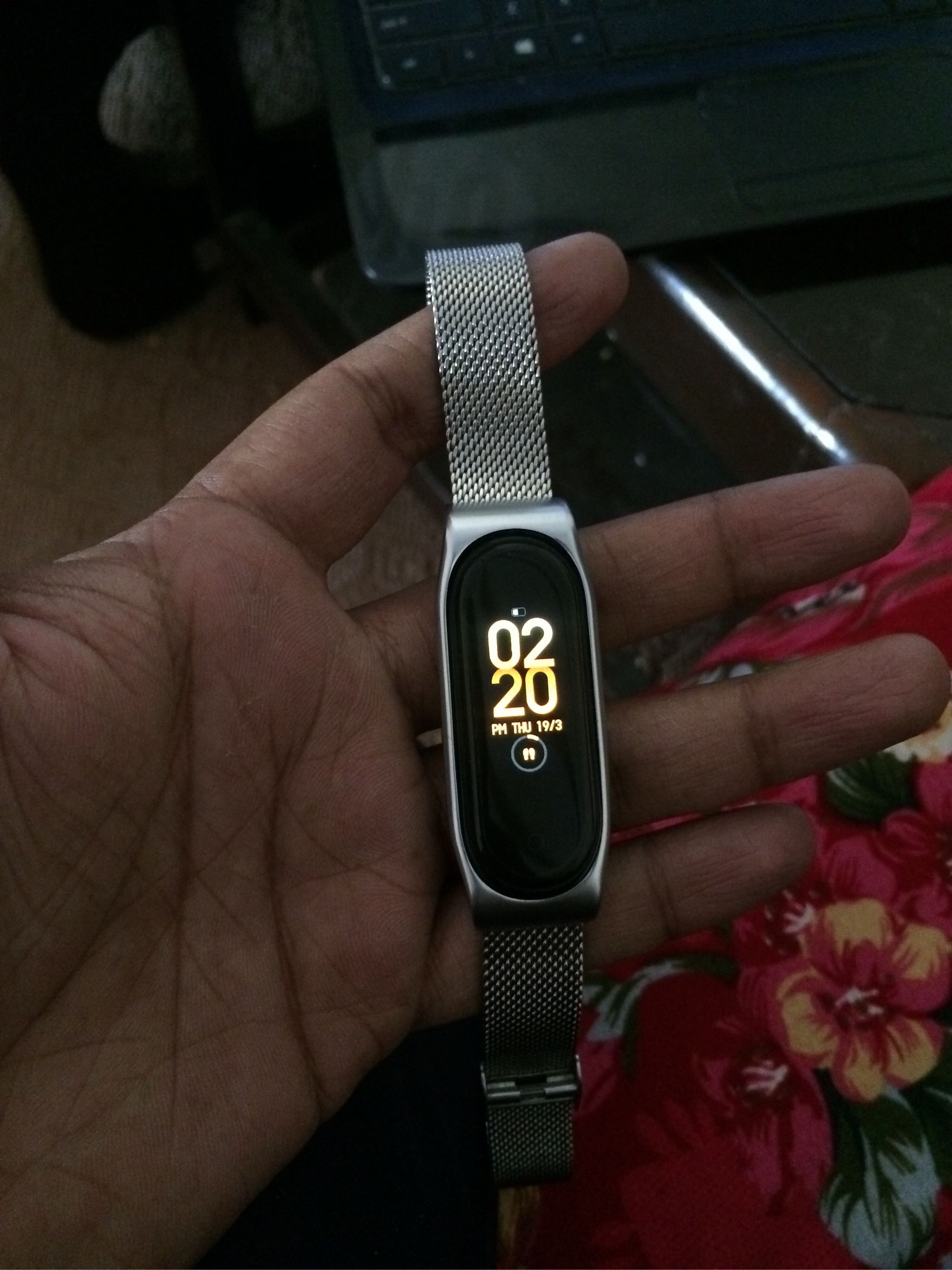  MiJobs Silver Color Premium Metal STRAP For Mi Band 4 + 2 FREE PROTECTORS