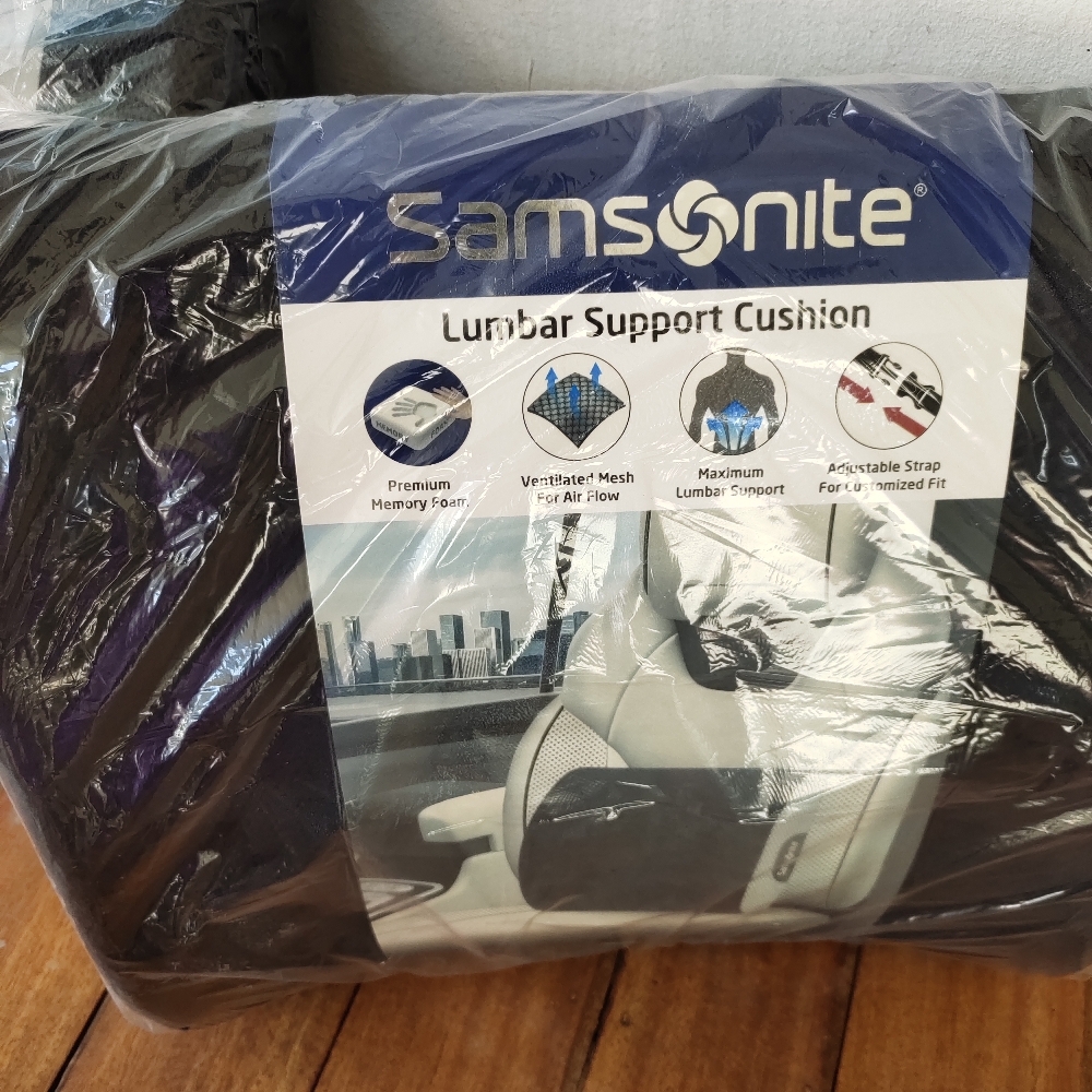 Samsonite Memory Foam Lumbar Cushion 1pc