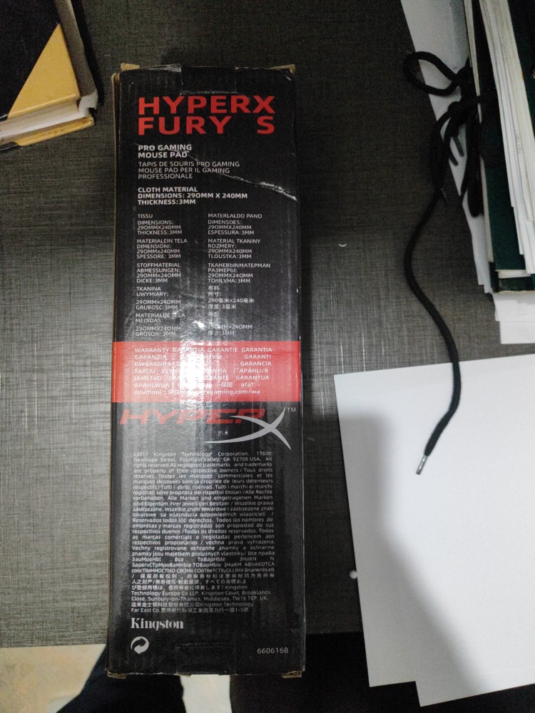 Tapis souris Gaming HyperX Fury S Pro / 290 x 240 mm
