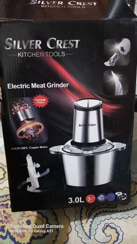 Original Silver Crest Electric Meat and Food Chopper, 3L Capacity ...