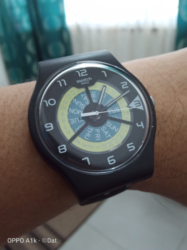 Swatch KEEP TURNING Black Watch 41mm SUOB732 | Lazada