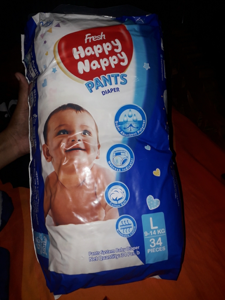 Happy Disposable Nappy Diaper Pants (9-14kg ) 34PCs