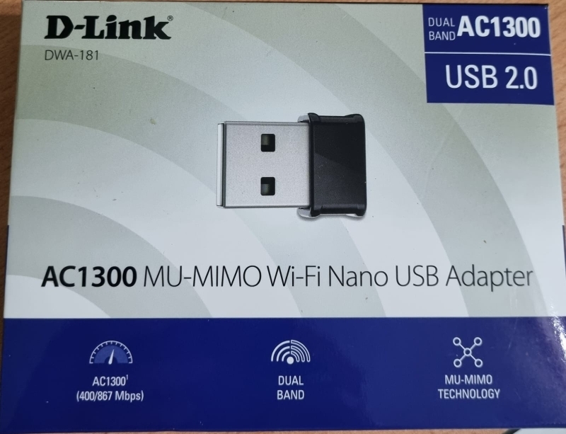 D Link Dwa 181 Ac1300 Mu Mimo Wi Fi Nano Usb Adapter Lazada Singapore