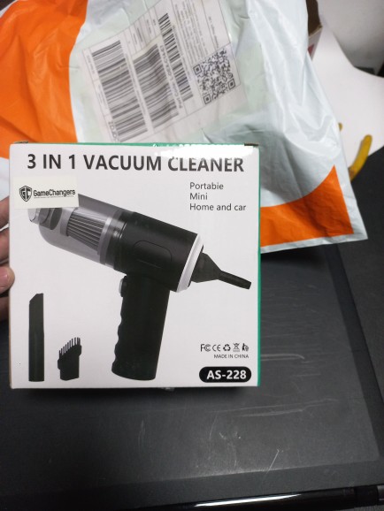 Car Vacuum Cleaner - Mini Handheld Gun Cordless Vacuum Cleaner with 3.2ft  Power Cord, High Power Gun Vacuum for Dry Wet Cleaning, Portable Vacuum