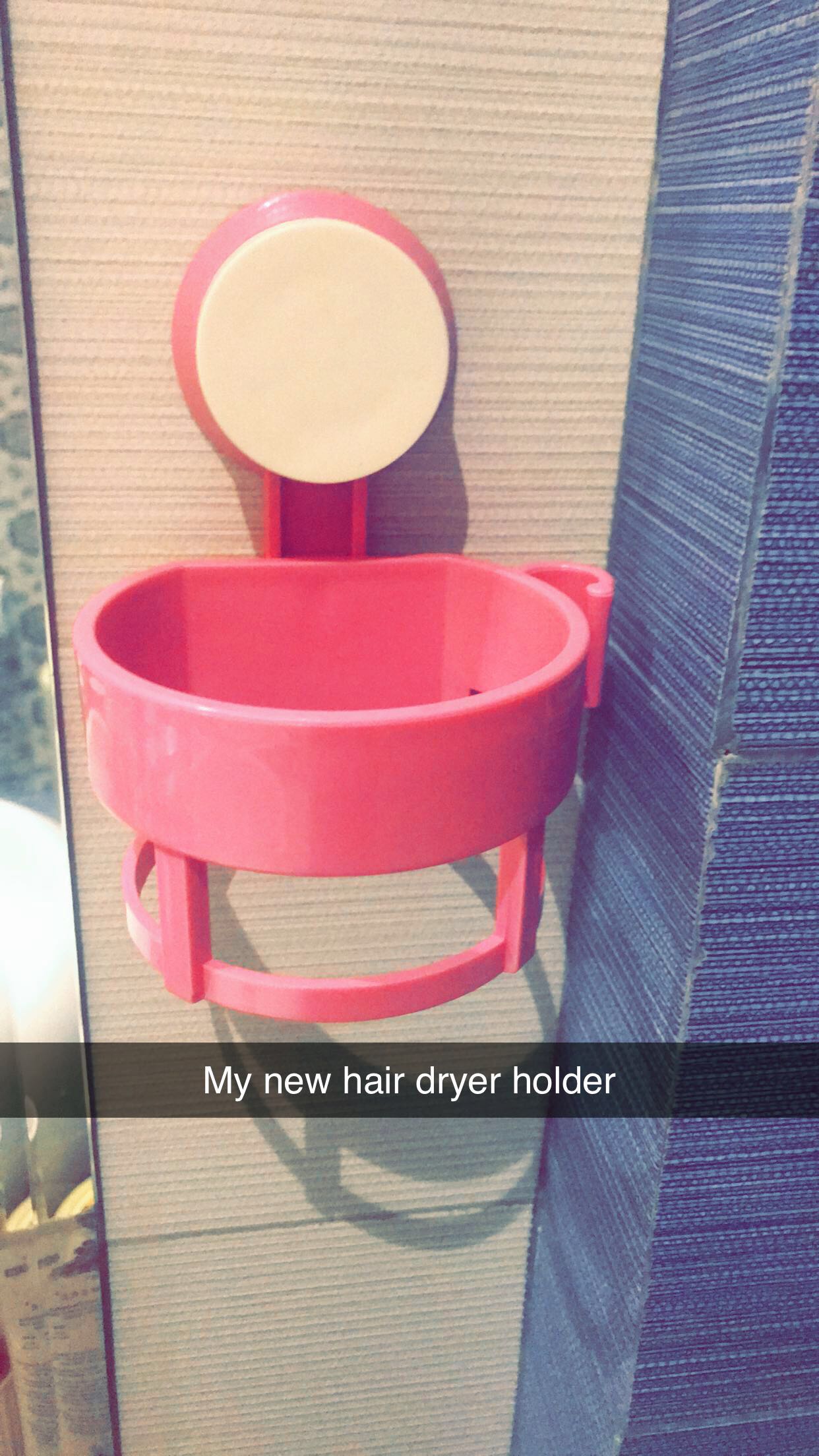  Multi Purpose wall mounted Suction Cup Hair Dryer Holder Plastic