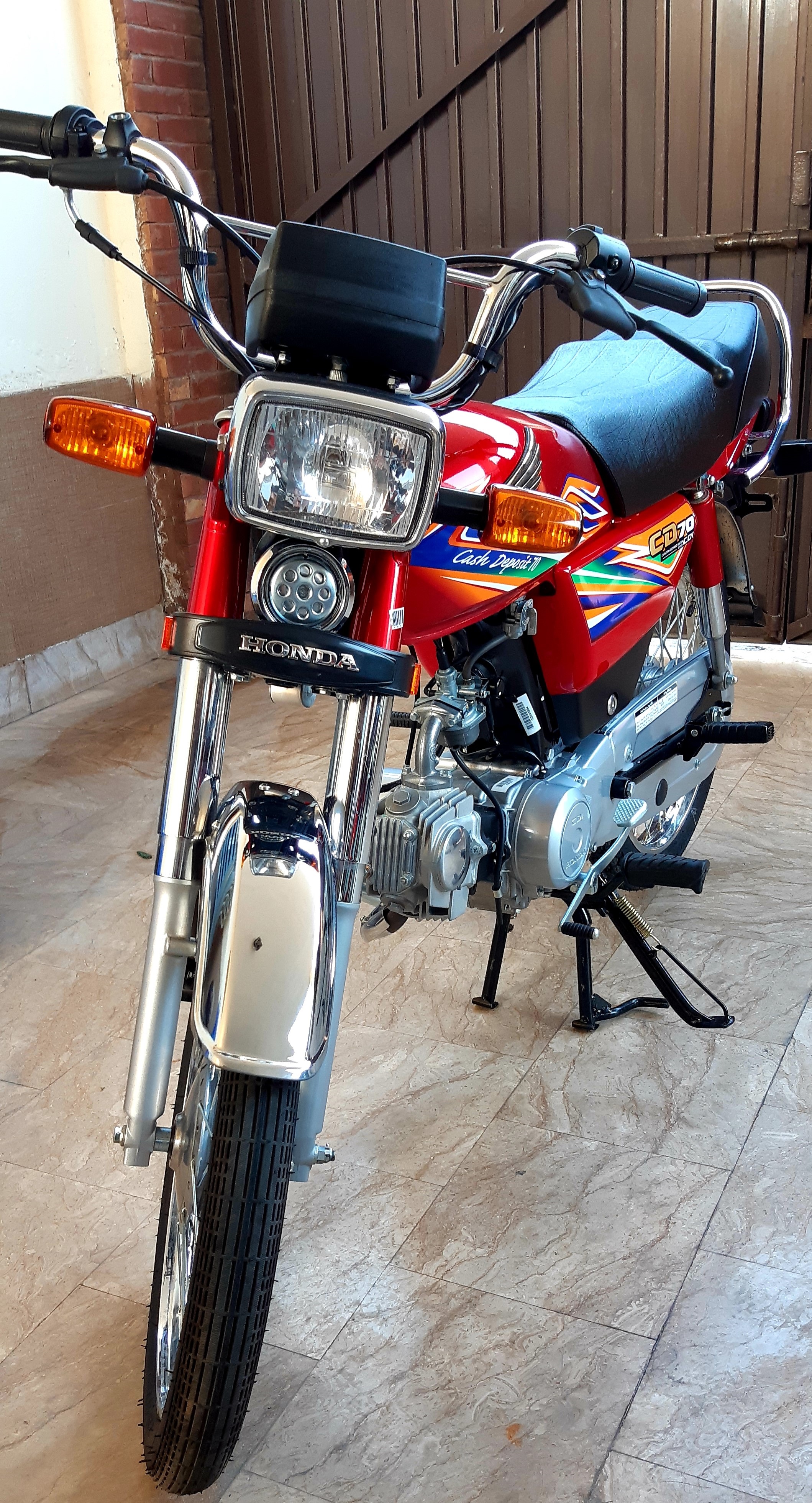  Honda - CD70 - (Red Colour) One Day Delivery - For Faisalabad Only