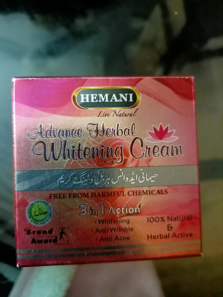 hemani advance herbal whitening cream