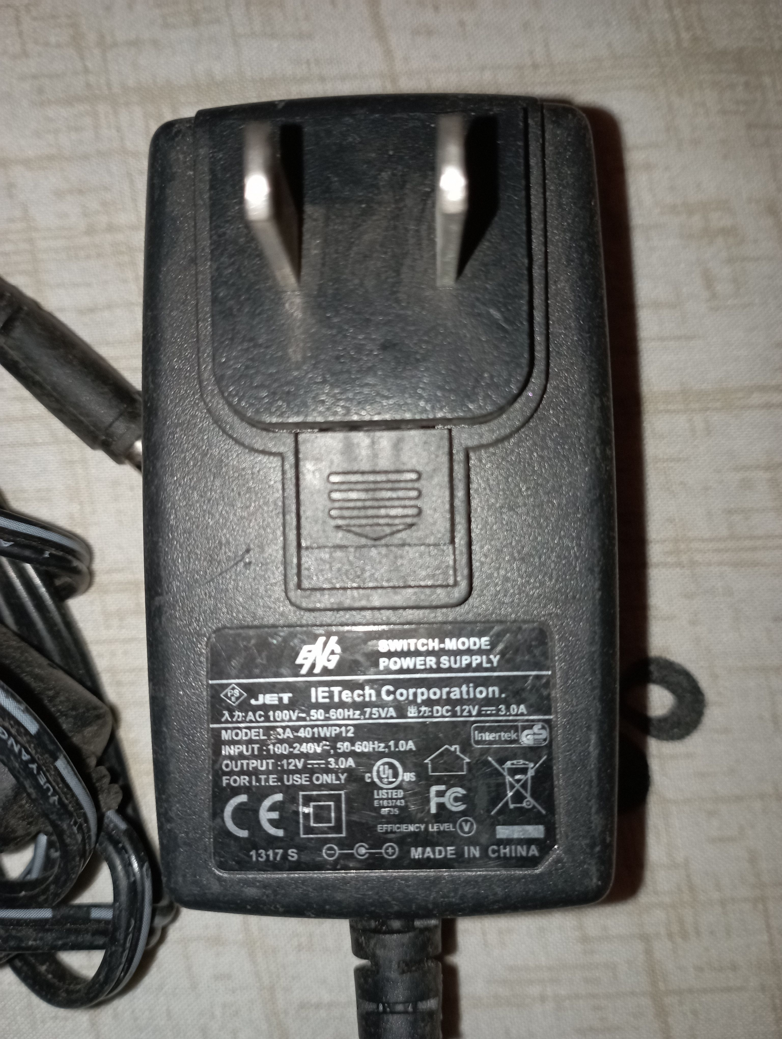 Power supply 12V 3A 36W AC to DC Power adapter