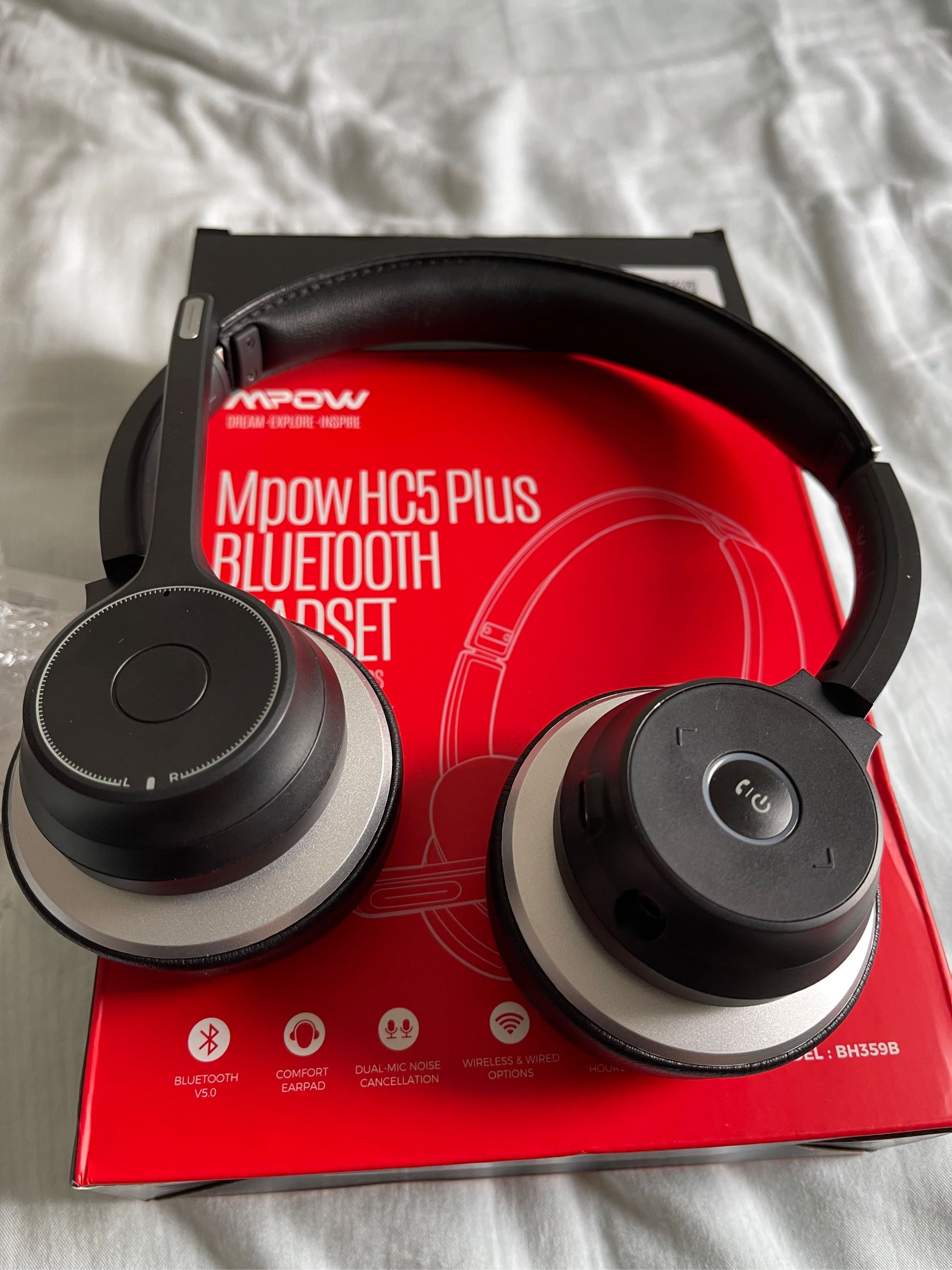 Mpow HC5 PLUS Bluetooth Headphone Business Headphone With