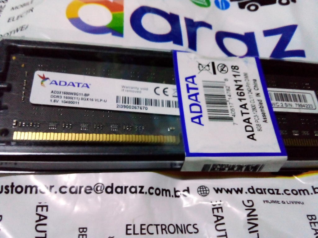 Premier 8GB DDR3 1600Mhz PC3-12800s CL11 240Pin DIMM Desktop Ram: Buy  Online at Best Prices in Bangladesh | Daraz.com.bd