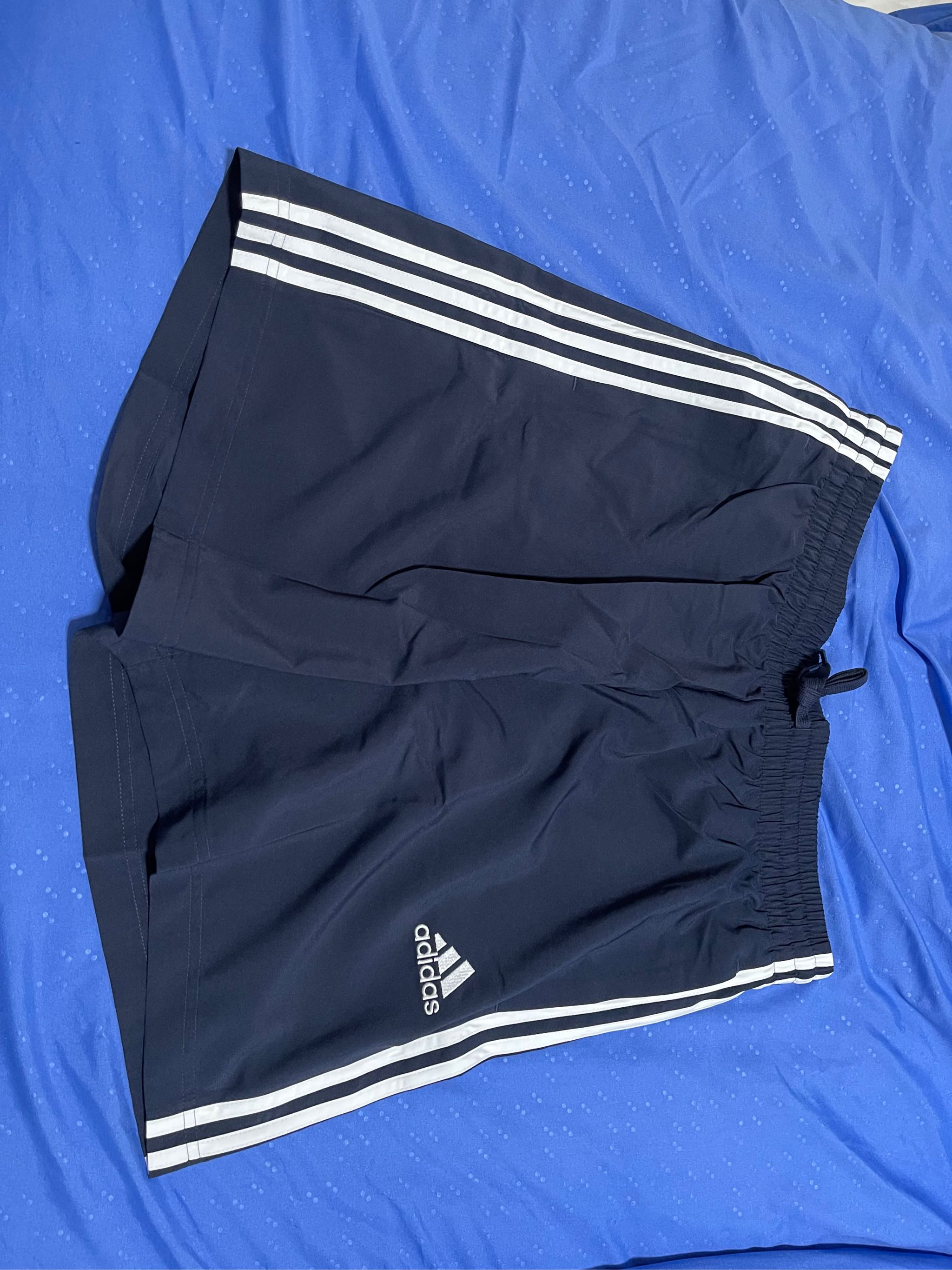 adidas AEROREADY Essentials Chelsea 3-Stripes Shorts Men Blue GL0023 |  Lazada Singapore