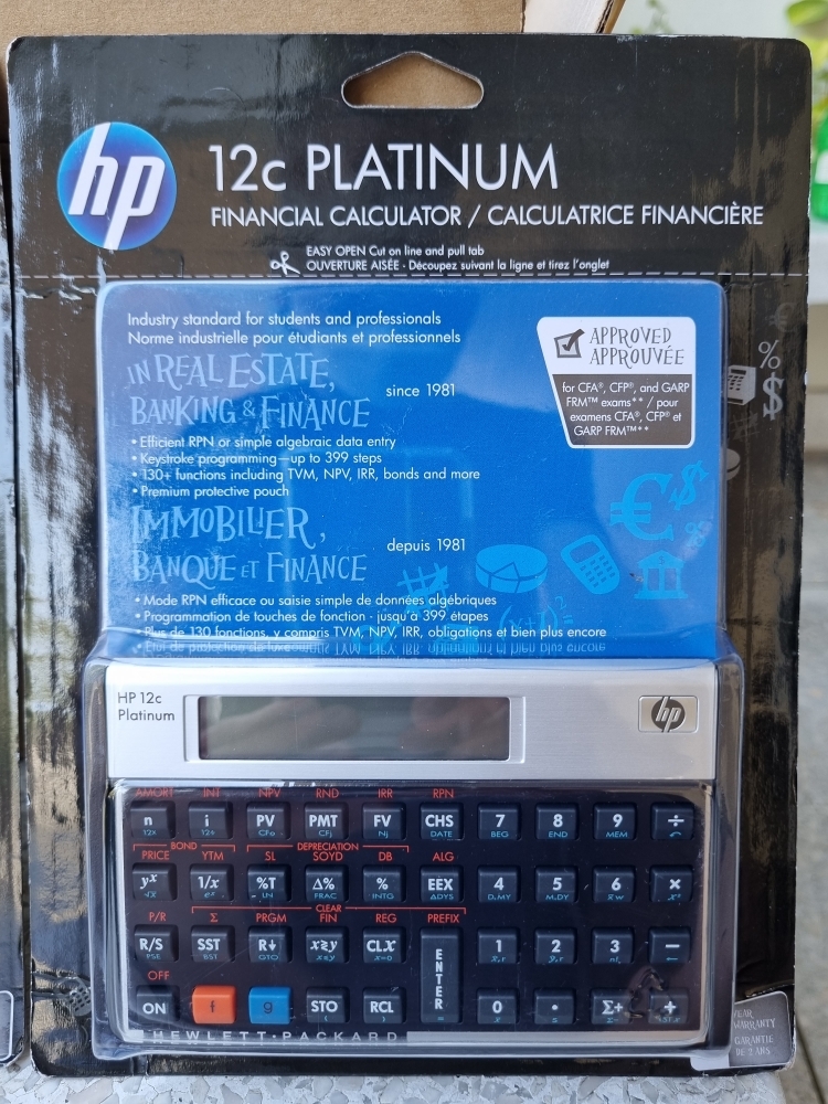 HP Calculatrice financière 12c Platinum
