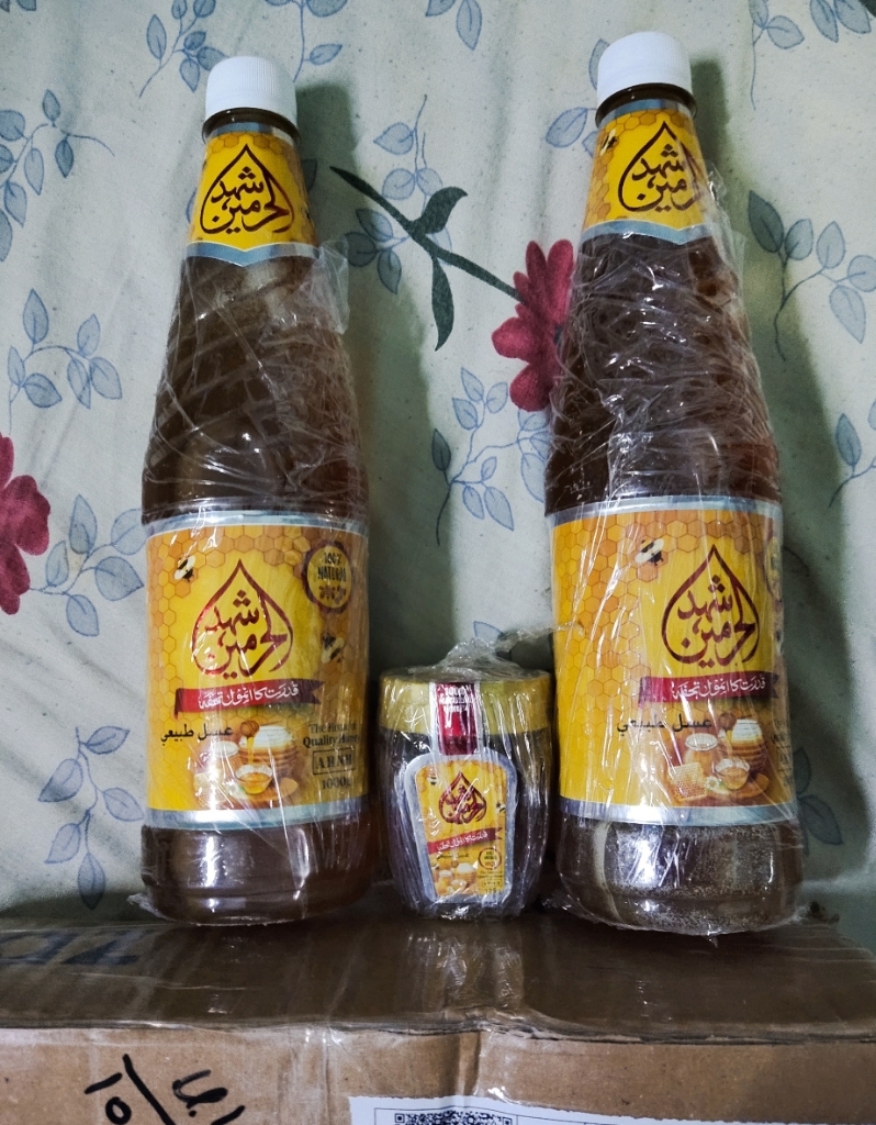  Pure Natural Honey (Challanging Quality) 100% Guaranteed Purity - BEST FAMILY OFFER for daily use. Taste Tells Purity