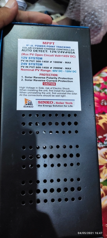 Sinko 80a Mppt Plus Hybrid Solar Charge Controller 12 24v Buy Online At Best Prices In Pakistan Daraz Pk