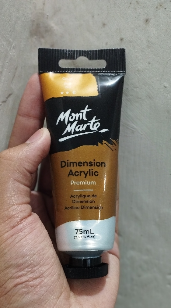 Mont Marte Dimension Acrylic Paint 75ml Tube - Gold