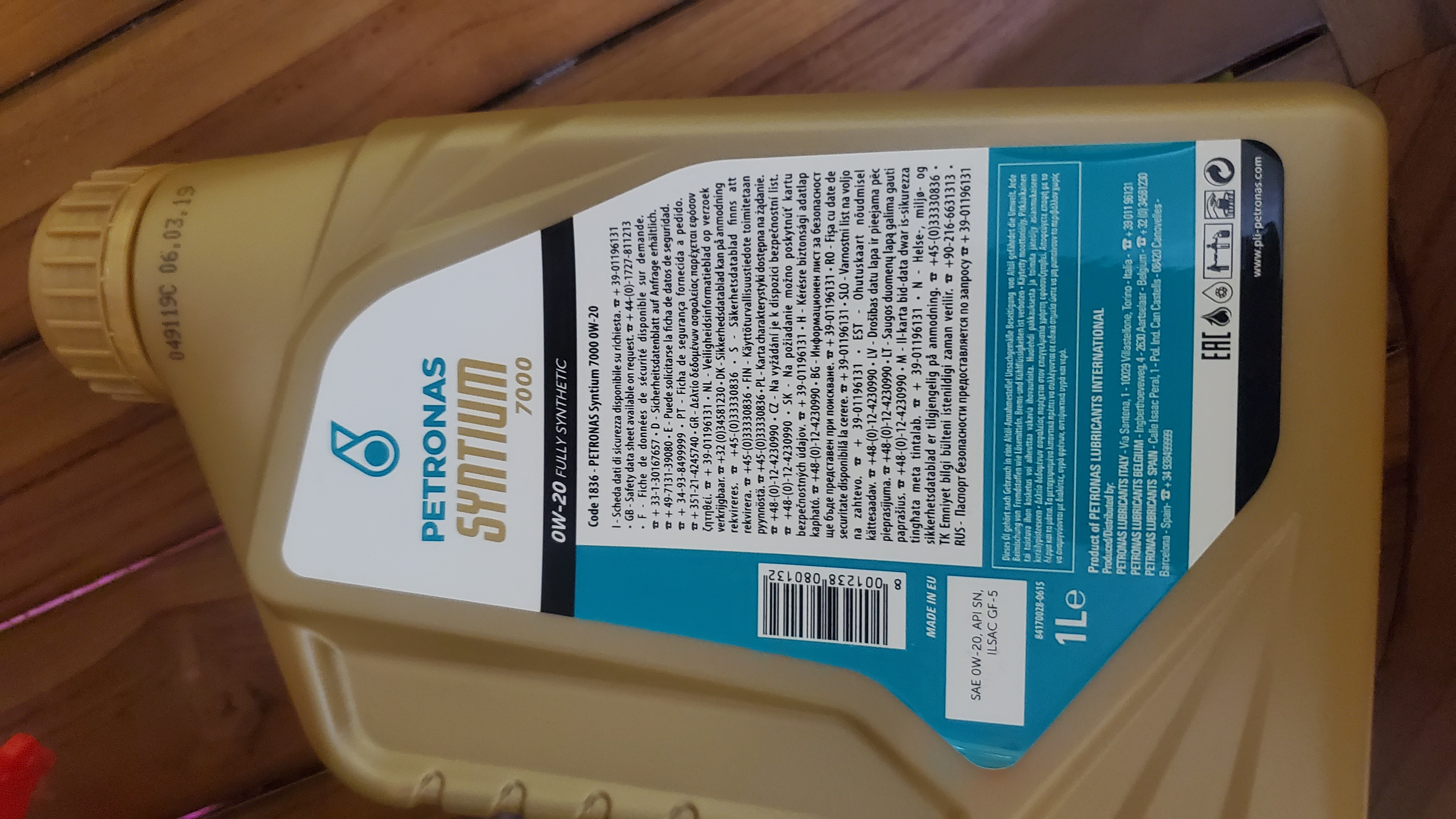 PETRONAS Syntium 3000 0W20 (3.5L) Fully Synthetic Engine Oil 3.5L