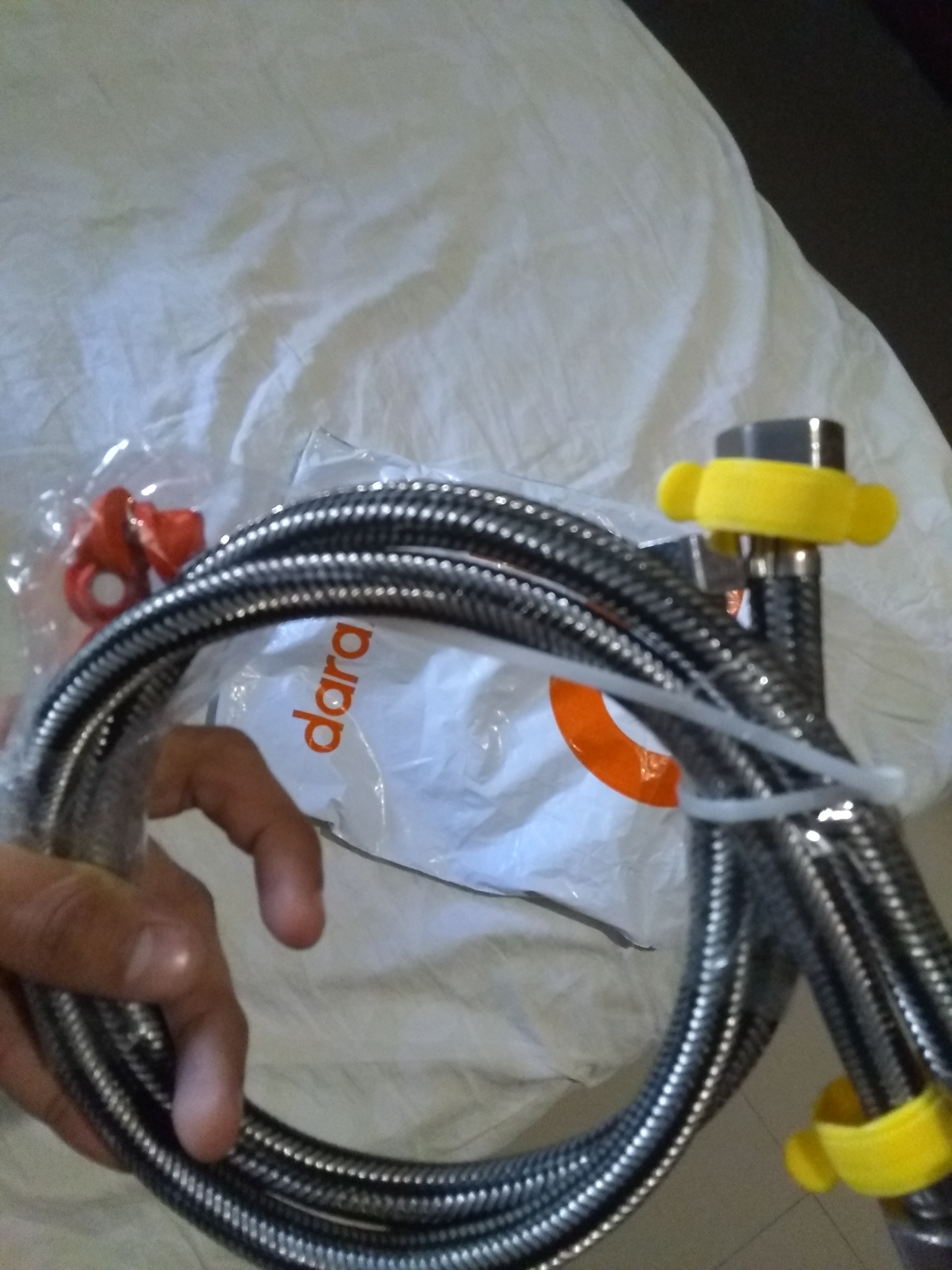 Pair of 18 / 24 inches Heavy Duty Connection Pipe for geyser, commode and  basin mixer tap connection