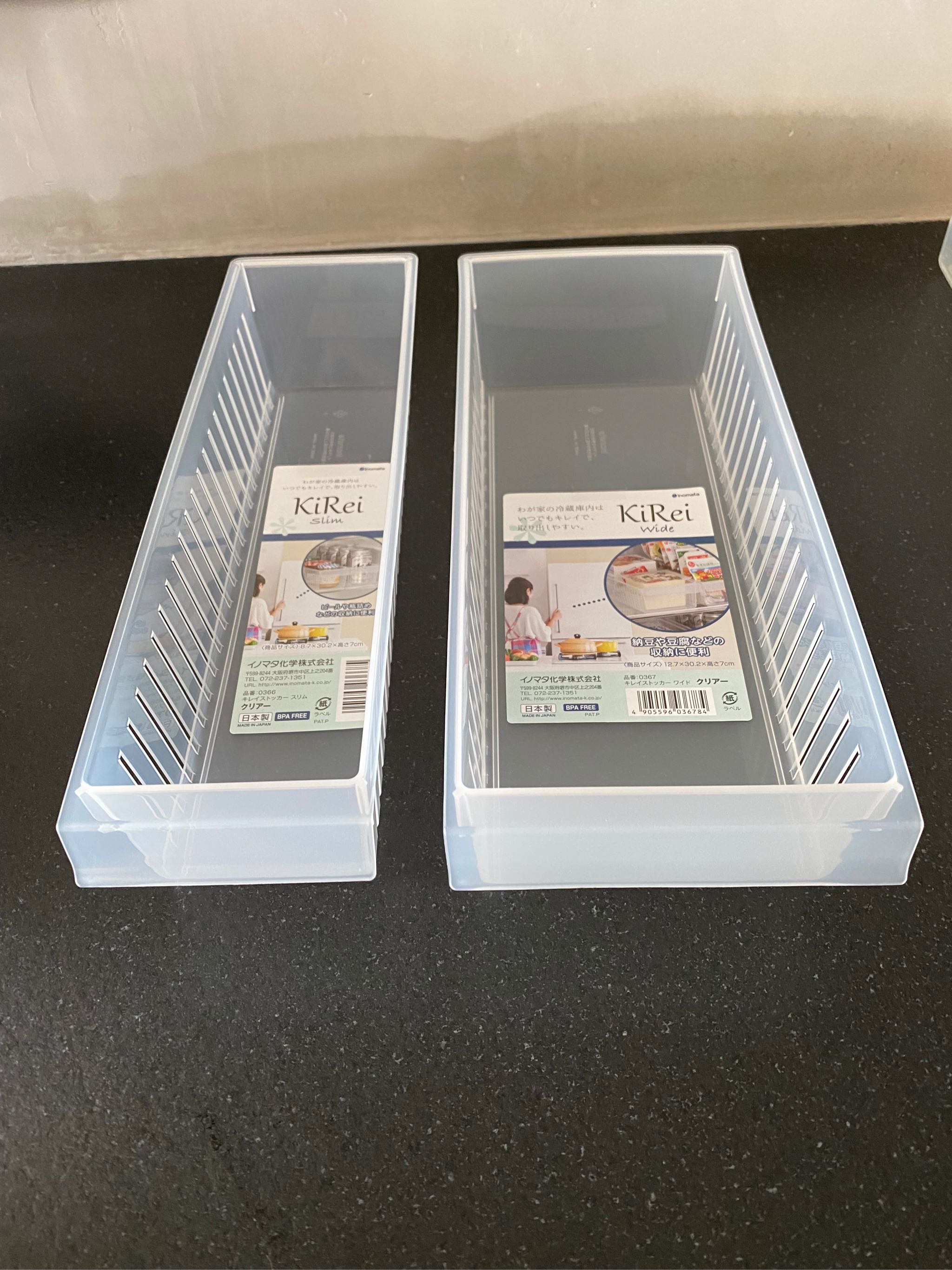 Inomata Refrigerator Freezer Storage Organizer Bins With Handles Lazada Singapore