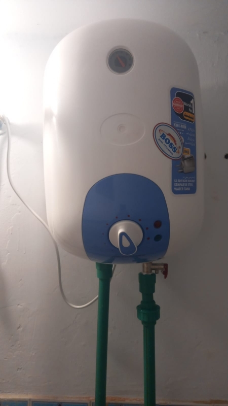 Boss - 15L Electric Water Geyser - KE-SIE-15CL -SS - Steel White