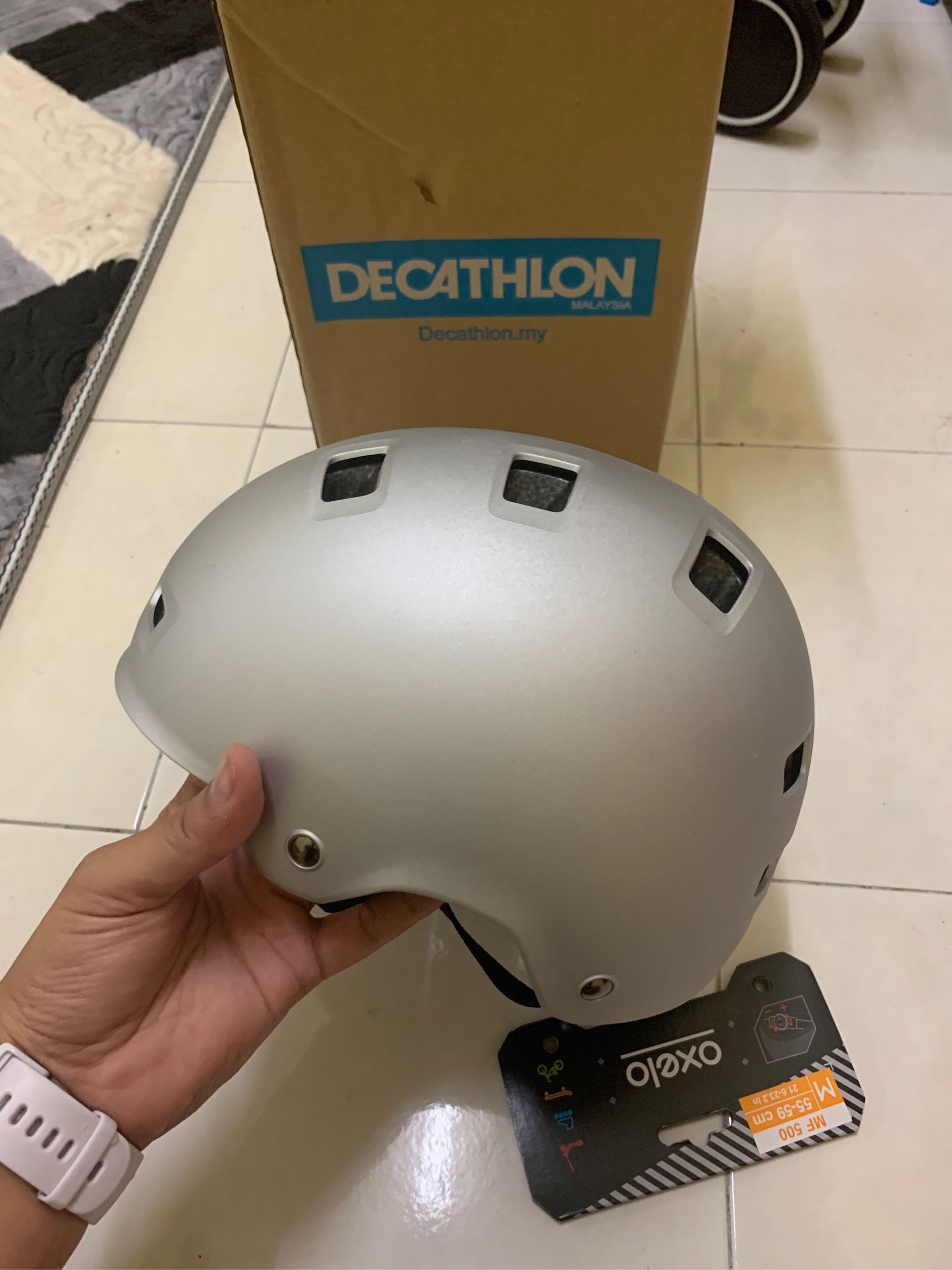 Decathlon Inline Skate Skateboarding Scootering Lightweight Helmet Adjustable Oxelo Lazada