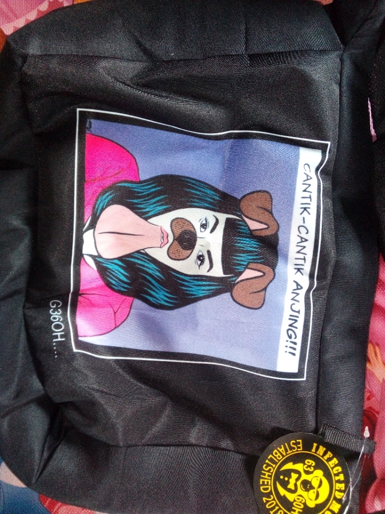 Tas Selempang Bahu Pria Motif Cantik Ca Bahan Codura 28x10x24