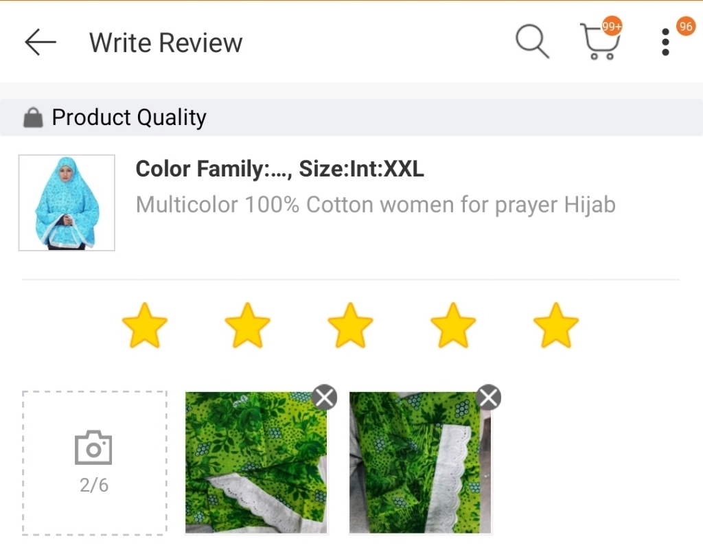 Customer review photo