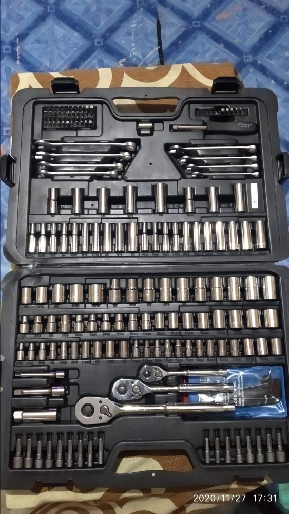 Stanley 201-Piece Mechanics Tool Set, Silver