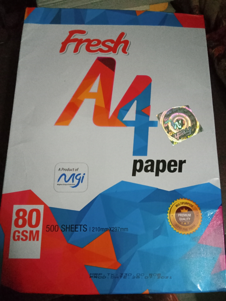 Fresh A4 Paper 70 GSM - 500 Sheets