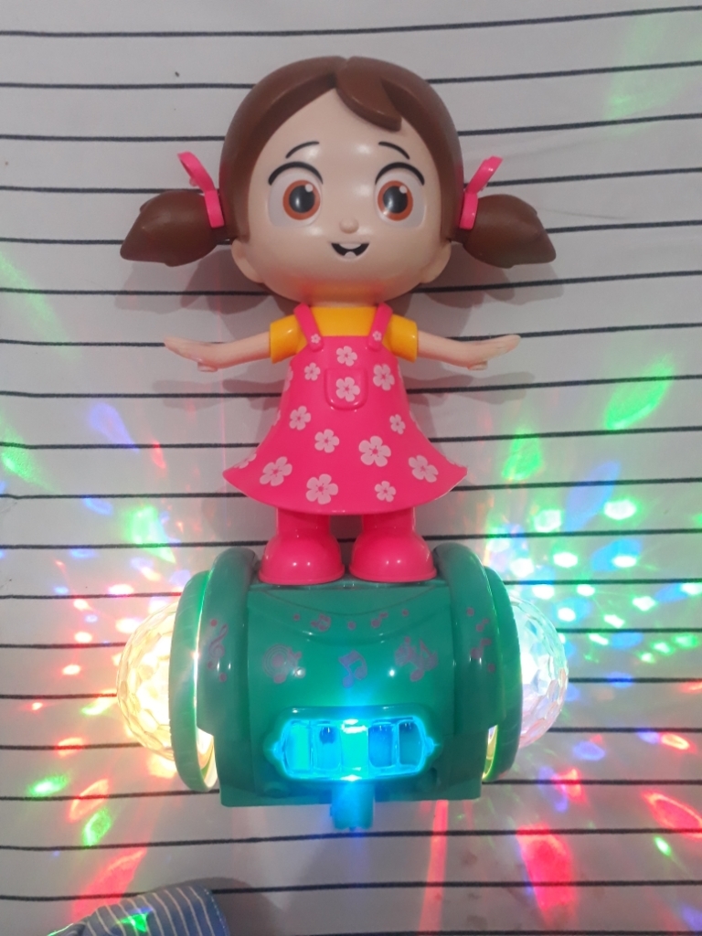  ToyMoy Musical Dancing Girl Doll with Flashing Iights Musical Toys for Kids Girls Boys (Pink)