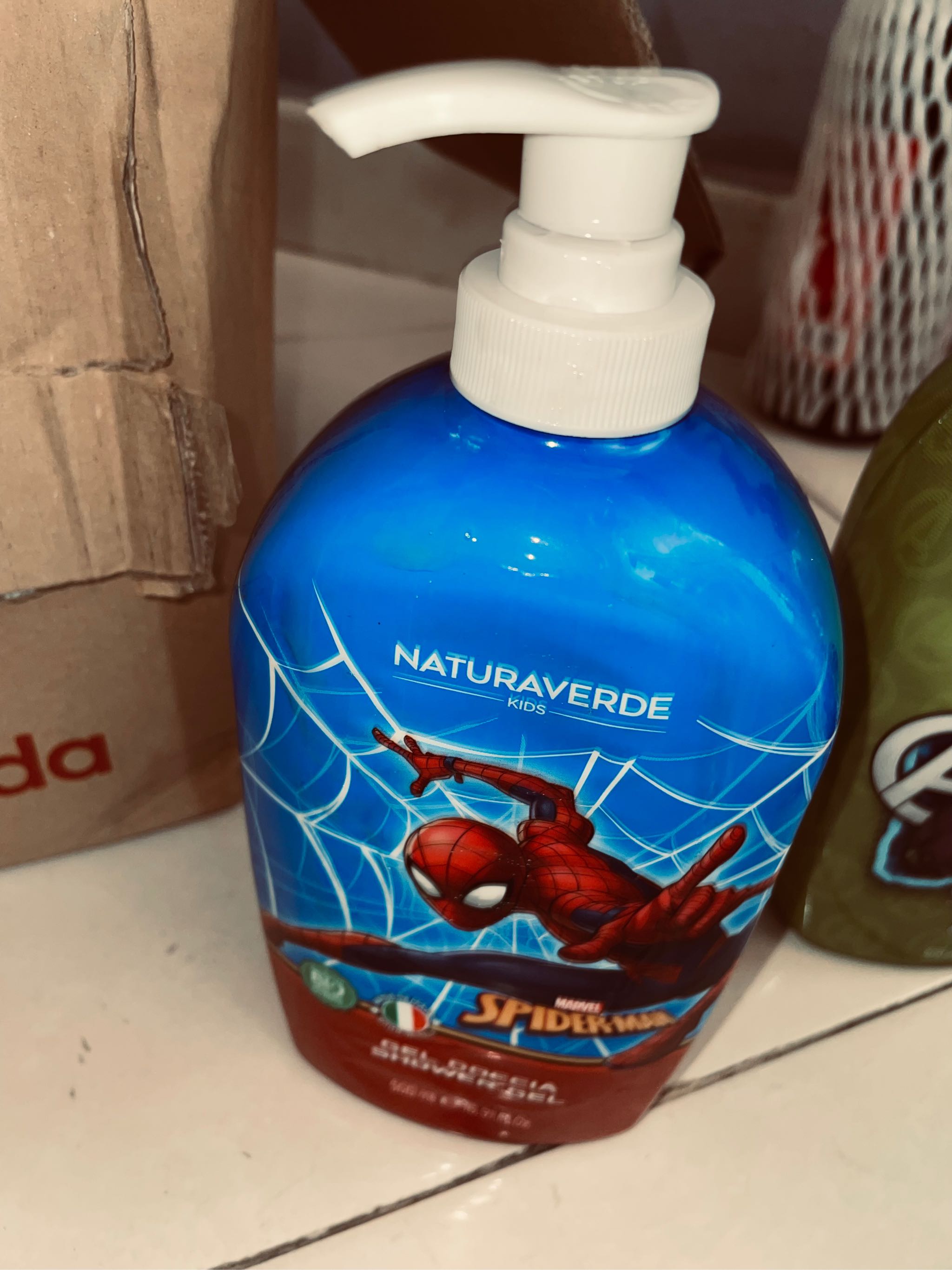 Spiderman Liquid Soap for Kids Naturaverde Kids Spider Man Liquid Soap