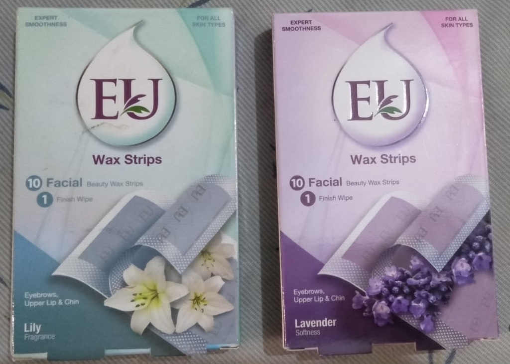 EU Facial Wax Strips, Lavender Softness, All Skin Types, 10 Pack
