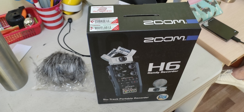 Zoom H6 Handy Recorder with Interchangeable Microphone System for Audio  Studio  Recording ASMR Online Content Videos, JG Superstore