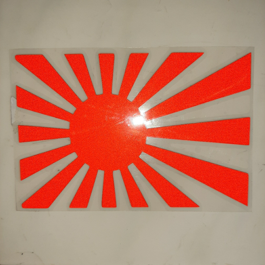 Sun Rising Vinyl Vinyl Sticker 2 Pack 6-inch Japanese Rising Sun Decal Stickers - Red ...