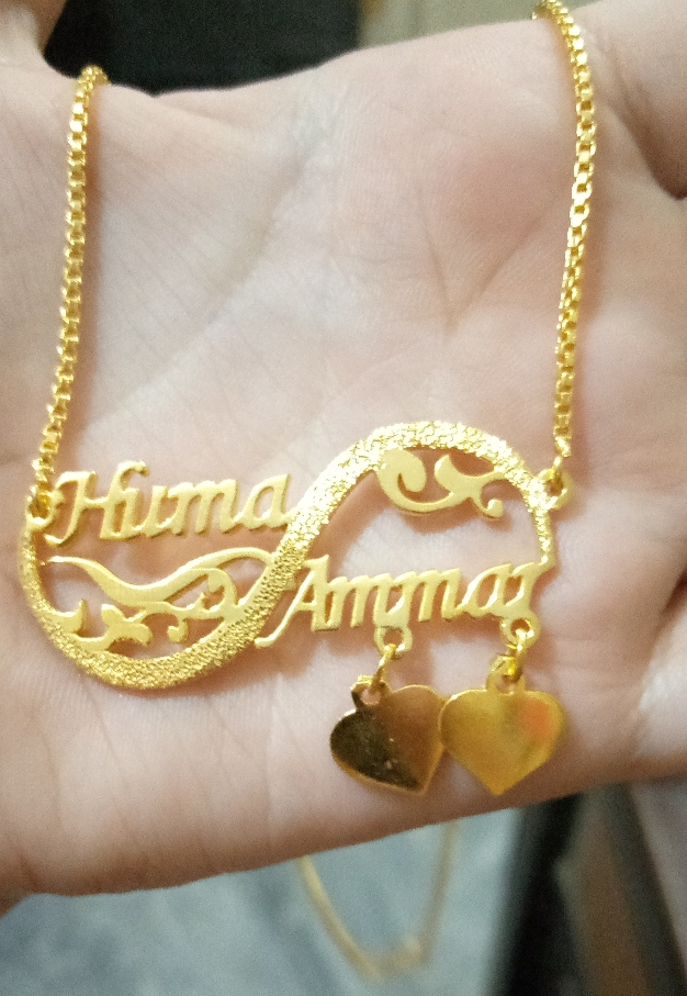 Nimra store name necklace