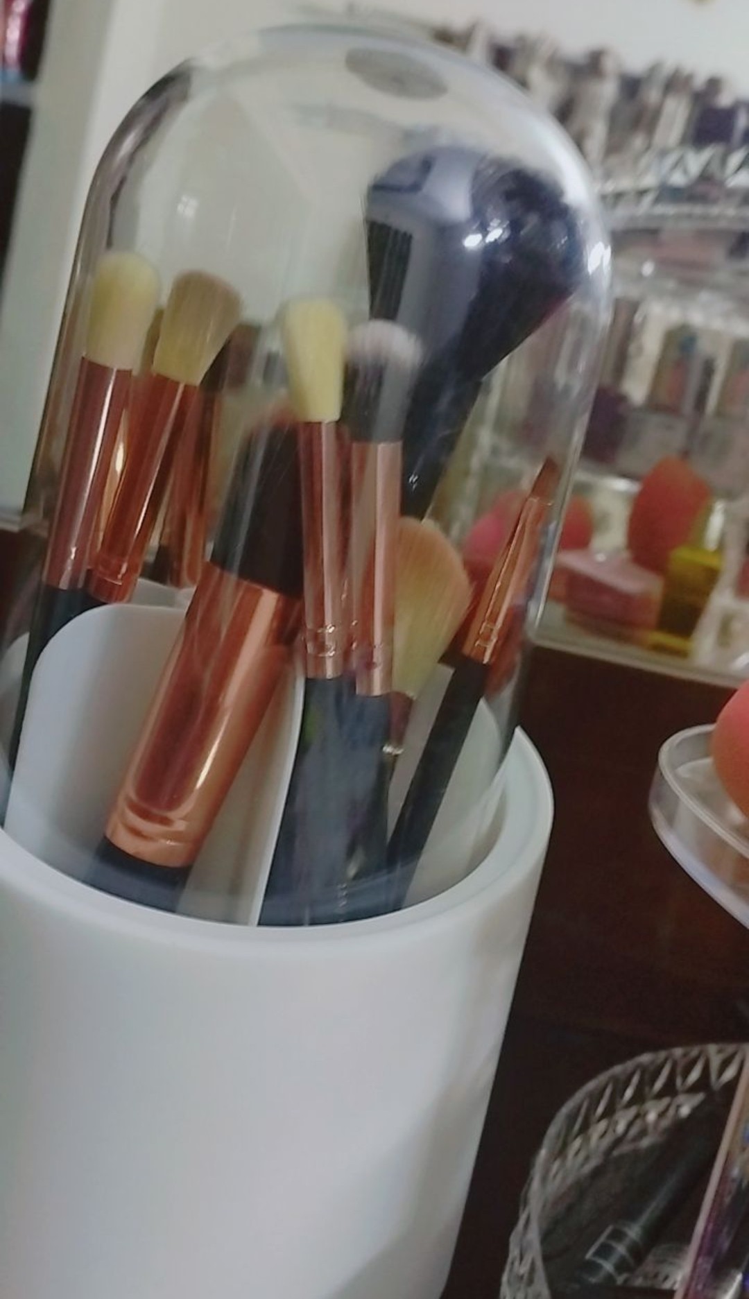 Buy 360° rotating makeup brush holder at best price in Pakistan