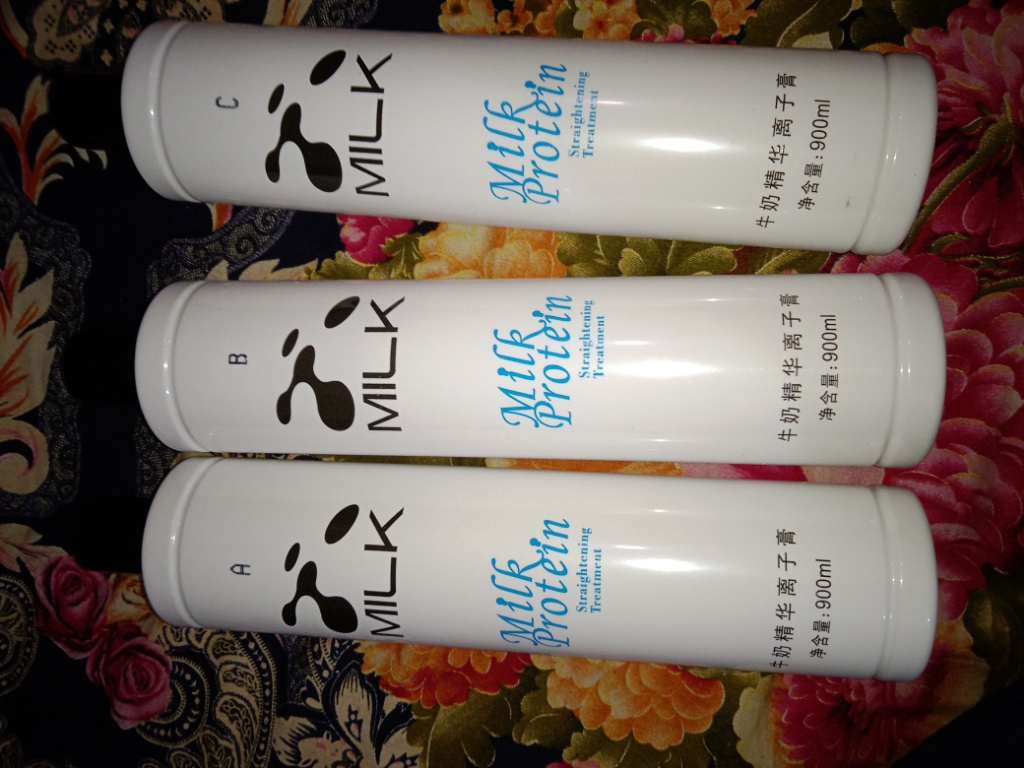 Milk protein clearance hair rebonding cream