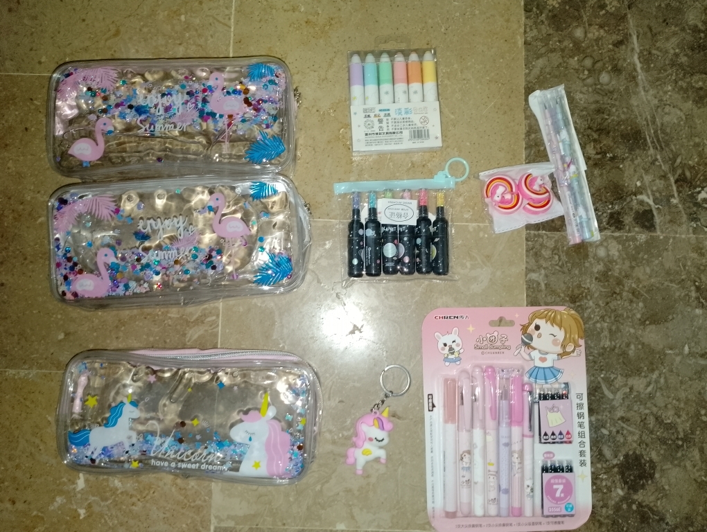 thumbnail image 2 of PARTEET Unicorn Stationery Combo - 5 Piece Set With Pouch, Pen, Pencil, Eraser & Scale 2 of 14