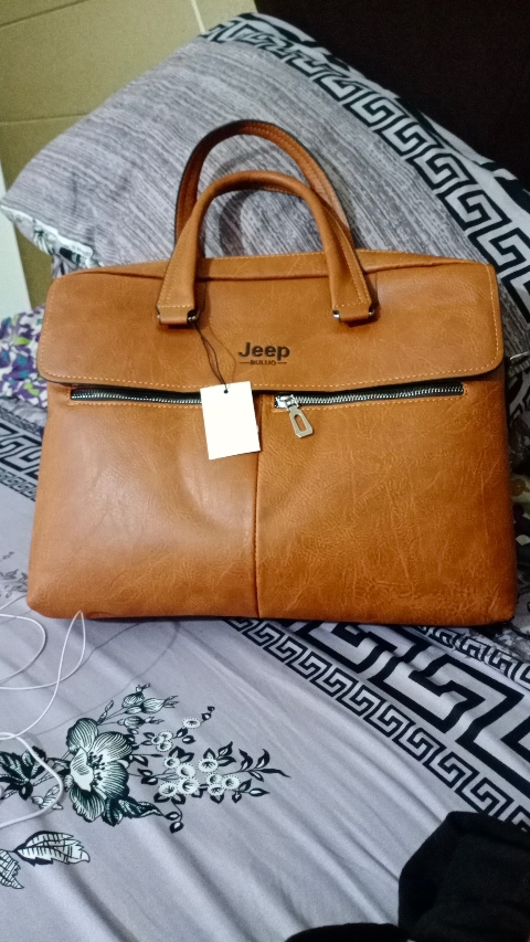 Jeep leather laptop online bag