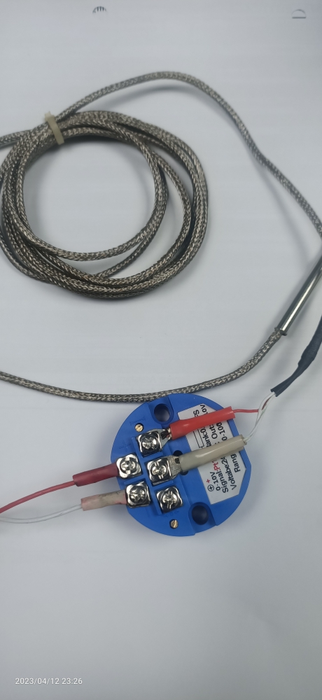 uxcell PT100 Temperature Sensor Transmitter, 0-200C, 4-20 mA Output