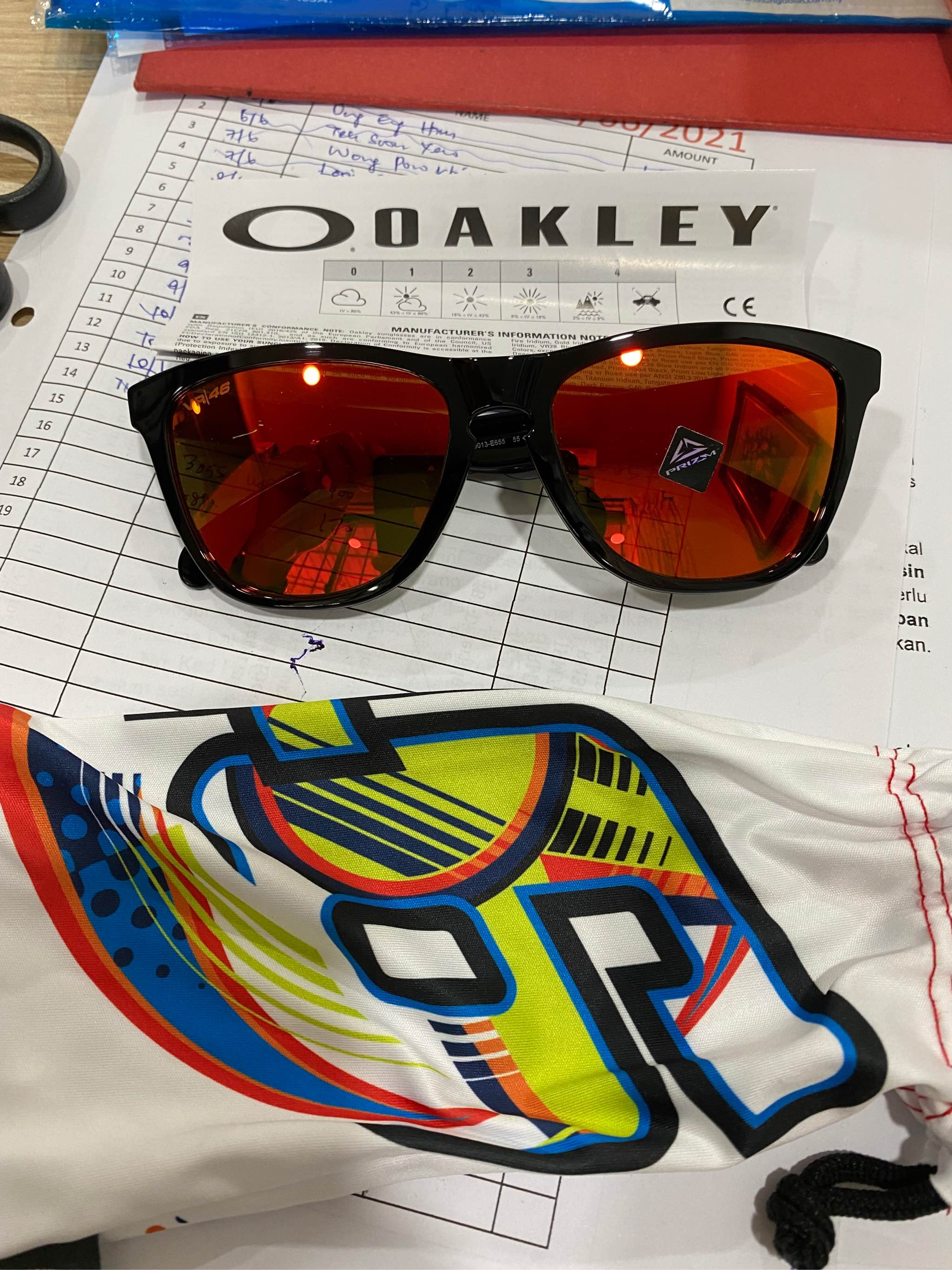 Oakley frogskin best sale vr46 2018