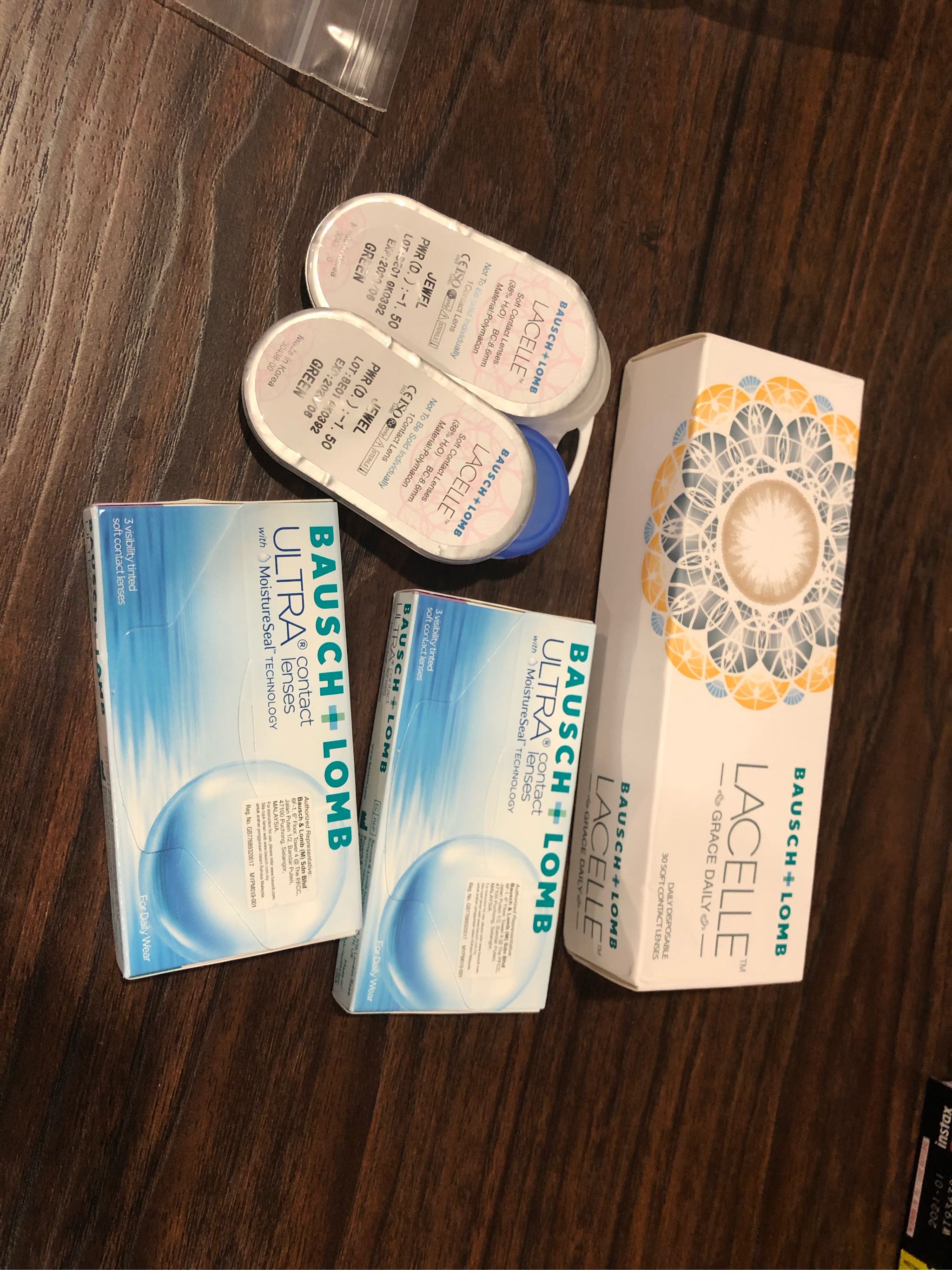 Bausch u0026 Lomb Lacelle Grace 30 Pcs Color Daily Contact Lenses Lazada