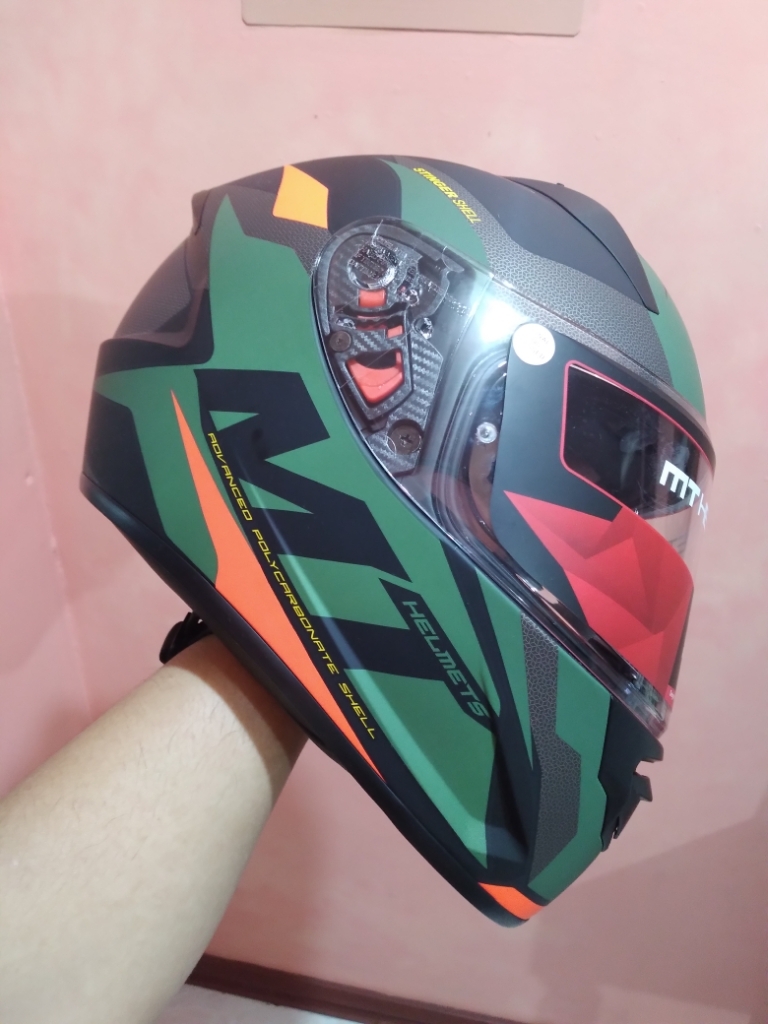 MT STINGER BRAVE FULL FACE SINGLE VISOR MOTORCYCLE HELHET Medium