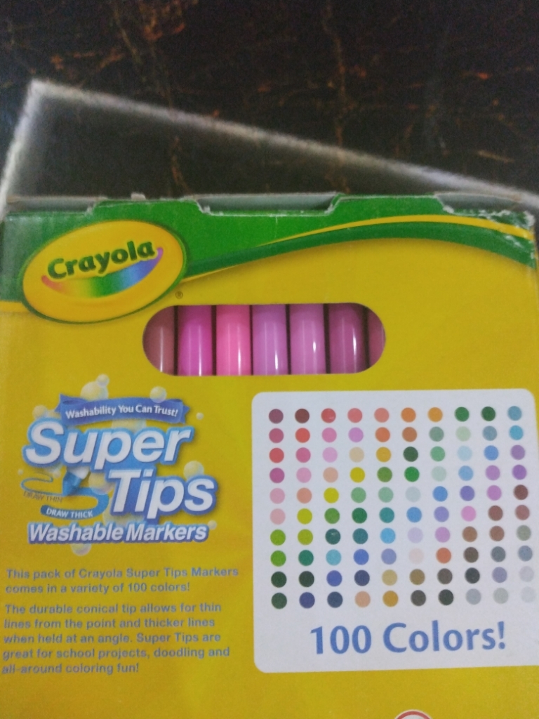 Crayola Super Tips Washable Markers 100-Count