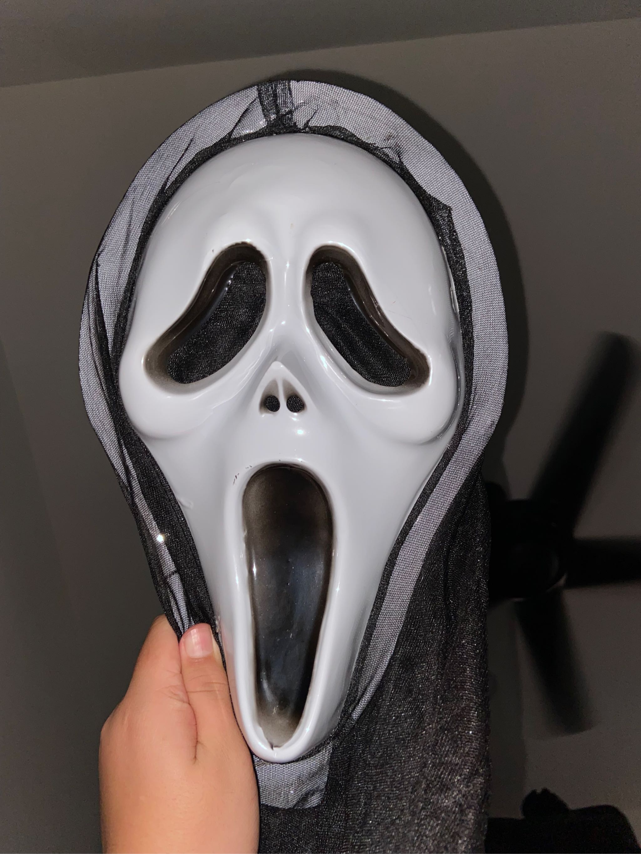 Ghost Mask Ghost Dress Clothes Cosplay Halloween Long Face Witches Hantu Topeng Toys Lazada